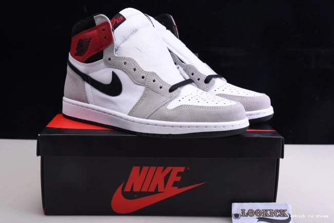 Rep High Smoke 555088-126 OG Jordan 1 Light Air Grey 0704